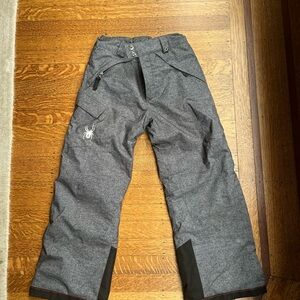 Spyder Black and Gray Boys Ski Pants